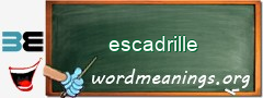 WordMeaning blackboard for escadrille